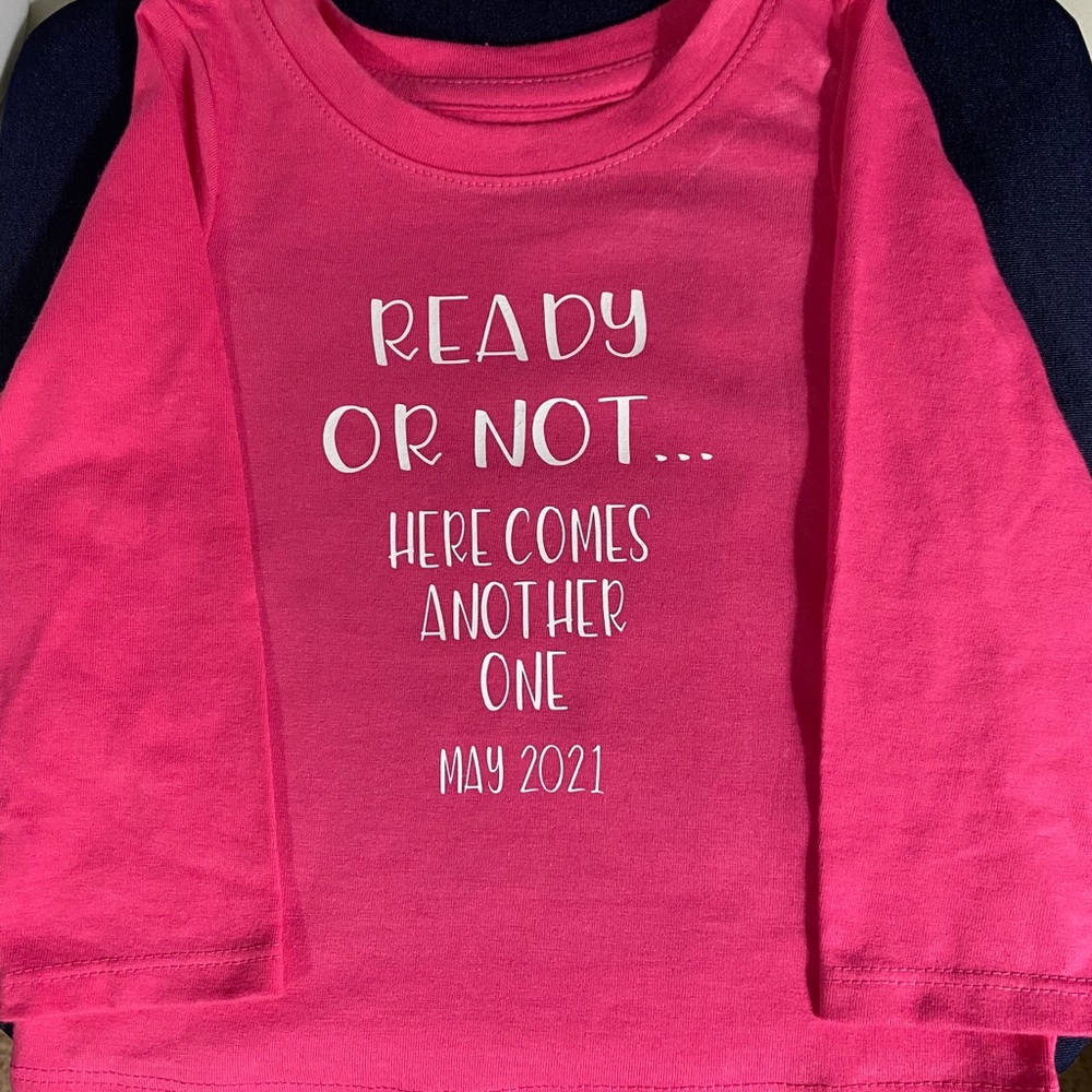 Personalized Kids pregnancy announcement